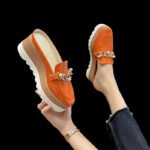 Women’s platform closed-toe Shoes British style - Image 7