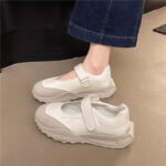 2025 New Niche Design Velcro Mary Jane Shoes for Women, Summer Retro Soft Sole Silver Versatile Platform Shoes - Image 6