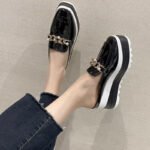 Women’s platform closed-toe Shoes British style - Image 6