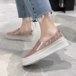 2025 Spring/Autumn New Fashionable Round Toe Deep Mouth Slip-on Single Shoes Women’s Versatile Commuting and Outerwear Platform Loafers - Image 9