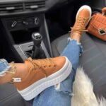 Amazon 2025 Spring/Autumn New Plus Size Lace-up Platform Round Toe European and American Style Casual Sports Shoes - Image 6