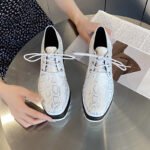 Korean style versatile and fashionable lace-up flats Snake style textured upper - Image 2