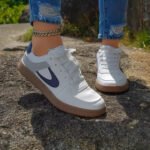 2025 New Comfortable Flat Platform Casual Shoes, Fashionable Single Shoes, Versatile White Shoes, Color Block Sneakers, Women’s Summer - Image 2