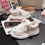 2025 New Embroidered Canvas Shoes, Thick-Soled Platform Casual Shoes, Sneakers - Image 2