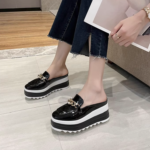 Women’s platform closed-toe Shoes British style