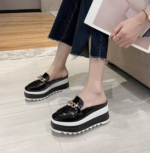 Women’s platform closed-toe Shoes British style