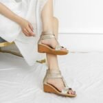 Sandals Women Wedge Sandals Summer European and American Large Size Slimming Look Women’s Shoes Back Zipper Roman Shoes - Image 4